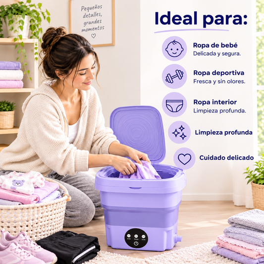 Mini Lavadora Plegable