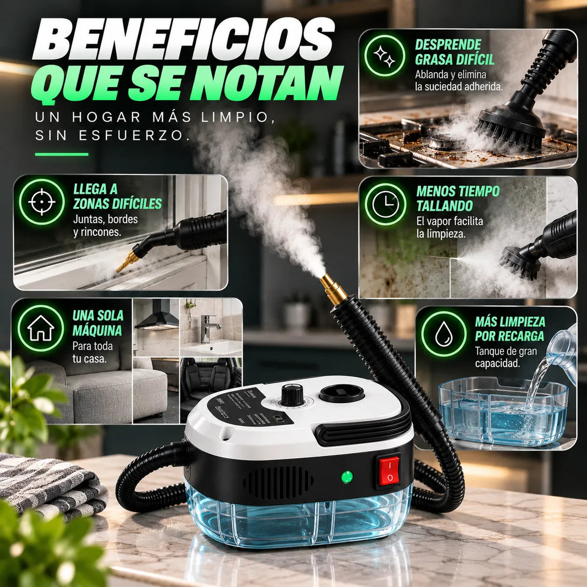 Limpiador A Vapor Portátil