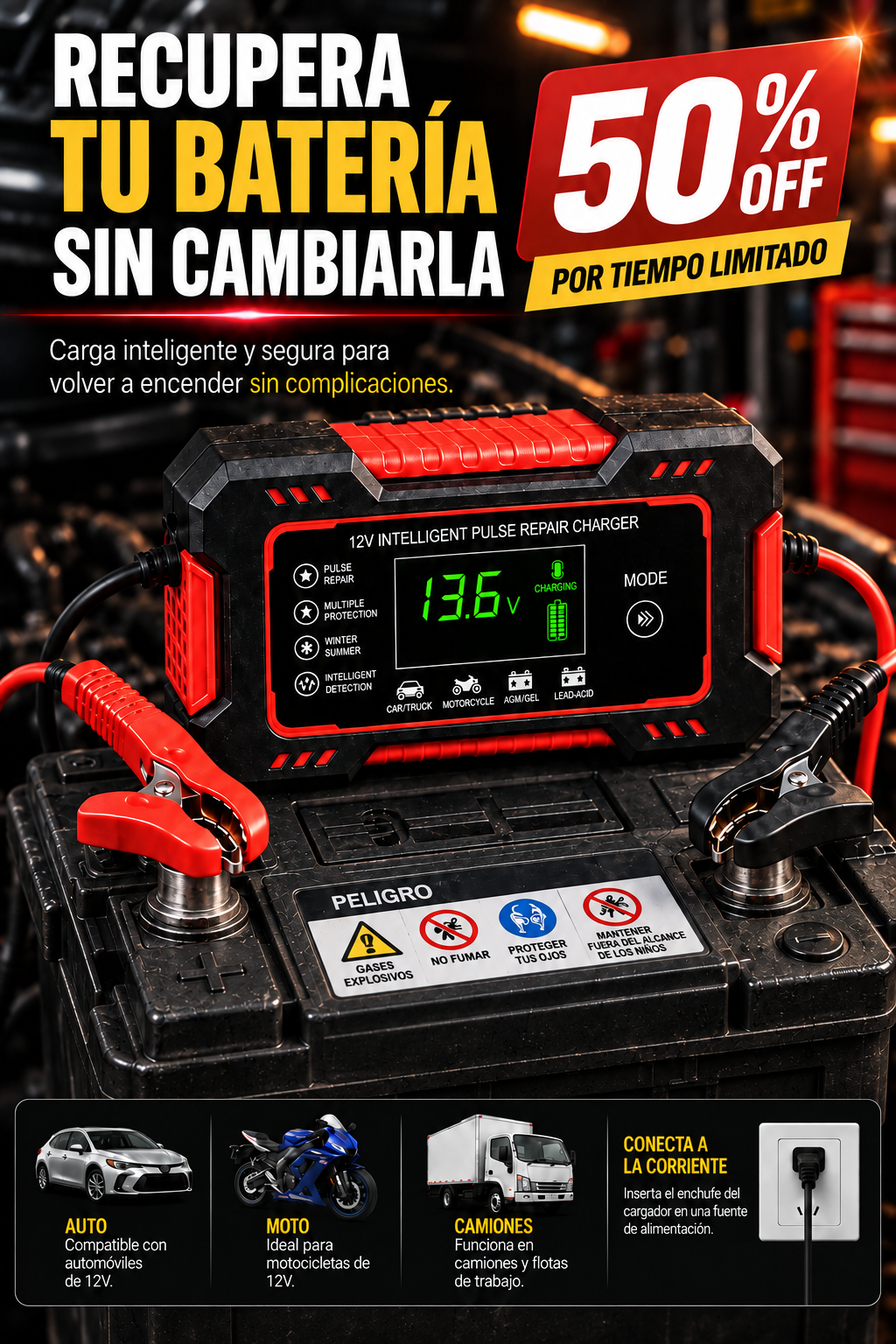 Cargador Inteligente de Baterías