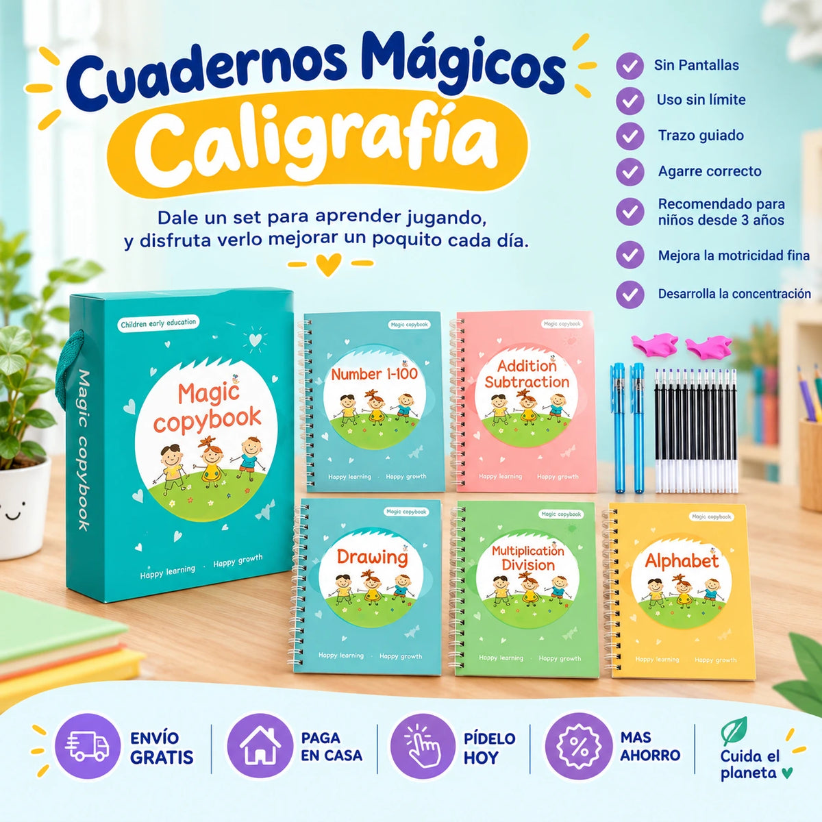 Cuadernos Mágicos Caligrafía