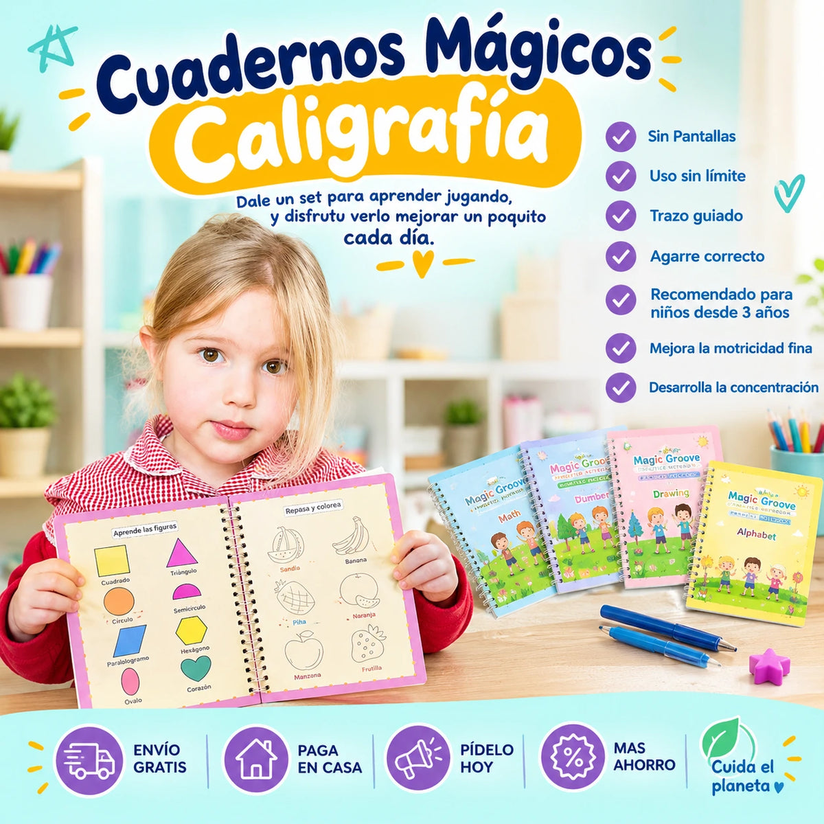 Cuadernos Mágicos Caligrafía