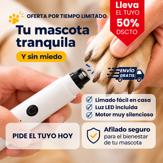 CORTAUÑAS ELÉCTRICO PARA MASCOTAS