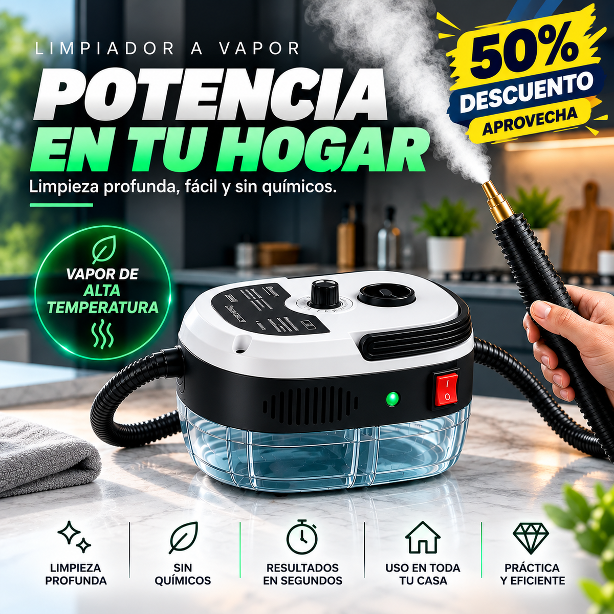 Limpiador A Vapor Portátil